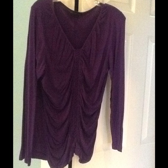 Purple gathered top/SOLD