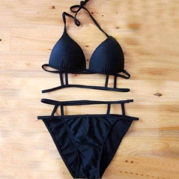 Black Caged Bikini