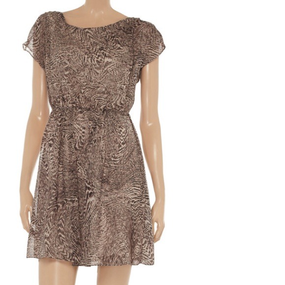 Unavailable 💫ALICE OLIVIA Brown Printed  Dress M - Picture 3 of 4