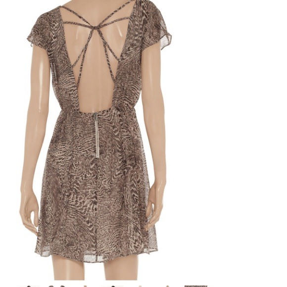 Unavailable 💫ALICE OLIVIA Brown Printed  Dress M - Picture 4 of 4