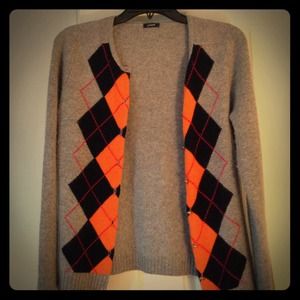 J. Crew Argyle Cardigan