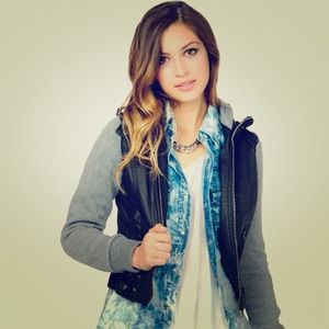 Grey/black bomber jacket