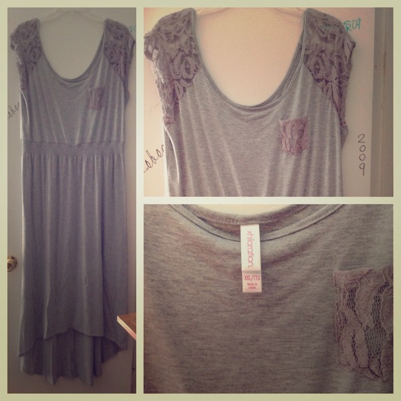 Gray long dress SOLD 👍💗