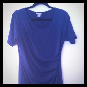 Blue sleeve dress