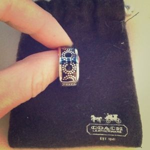 *Authentic* Coach Sterling Silver Ring