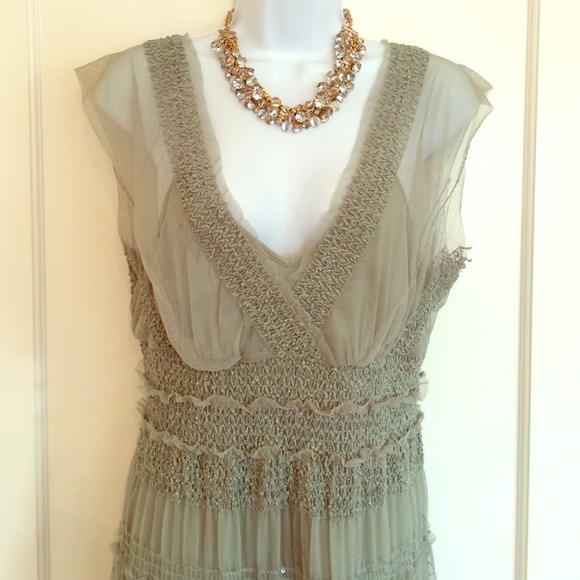 Vintage Inspired Dress in Sage - Picture 1 of 2