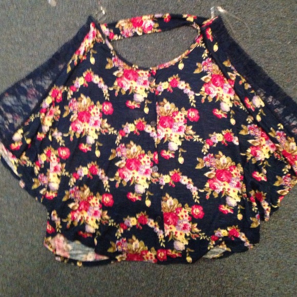 Poncho style crop top
