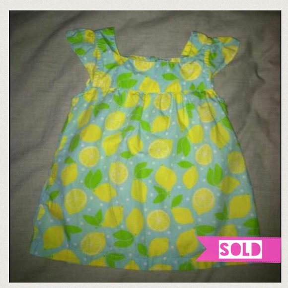 Lemon print Baby Girl Tunic