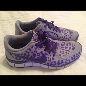 Nike free 5.0 v4 leopard cheetah print shoe sz 6.5
