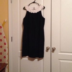 Black & white dress.