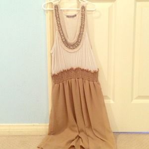 VousEnvie Beaded Neckline Dress