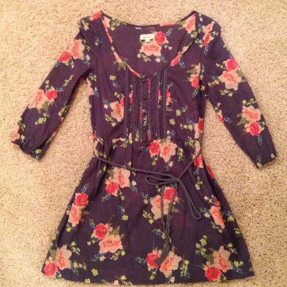 Aerie floral tunic dress