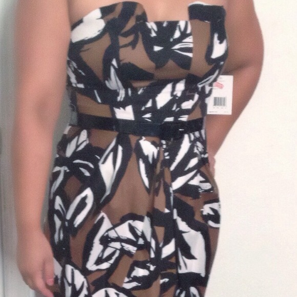 Strapless party dress