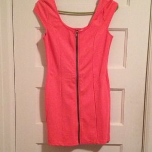 Hot pink dress...only worn once!