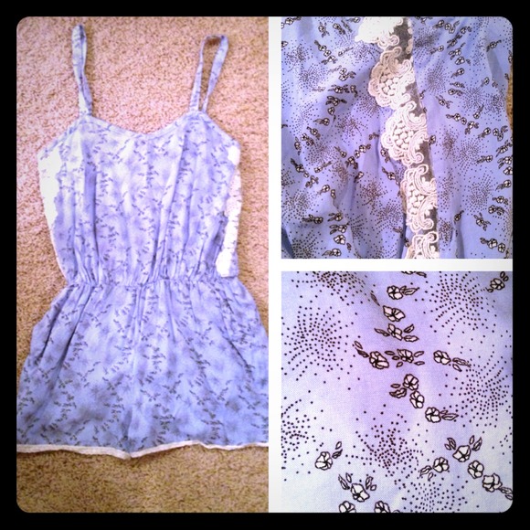 Pins and needles lace detail romper