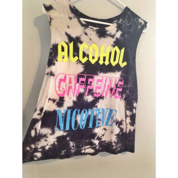 Truly Madly Deeply Tie Dye Acid Wash Party Tank