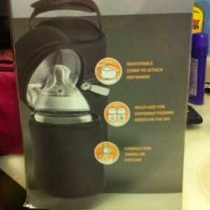 Warmer/cooler baby bottle