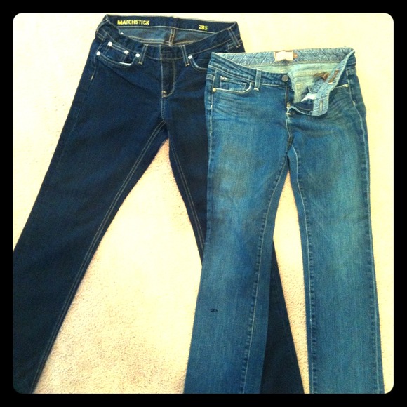 Paige denim and J Crew matchstick bundle