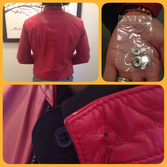 ✨Red leather Jacket✨ - Picture 2 of 2