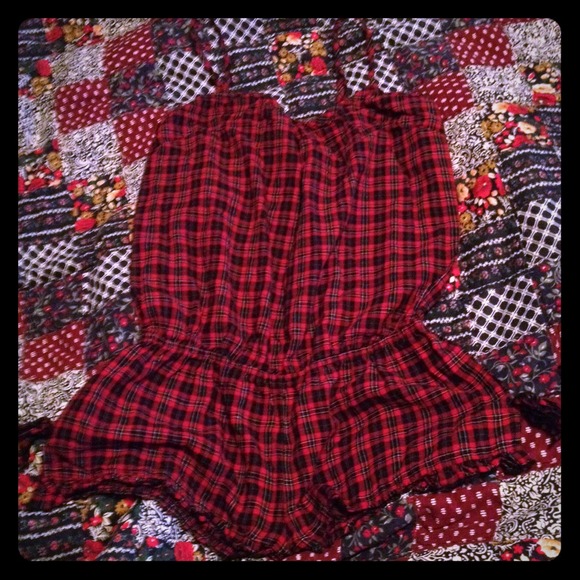 Plaid romper