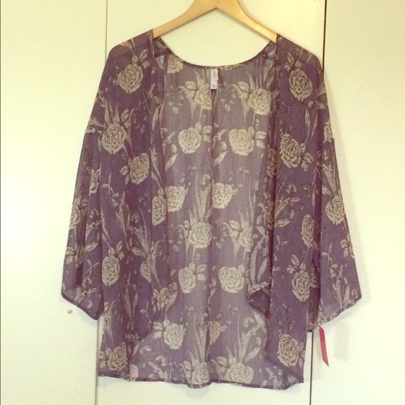 🌹Rose Print Chiffon Kimono🌹