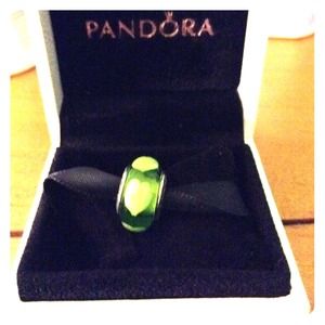Green heart genuine Pandora charm