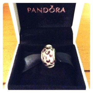 Snow leopard genuine Pandora charm