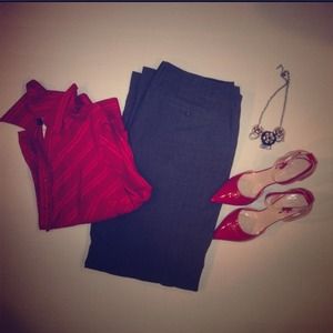 Banana Republic wool lined pants grey