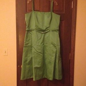 Green bridesmaid dress