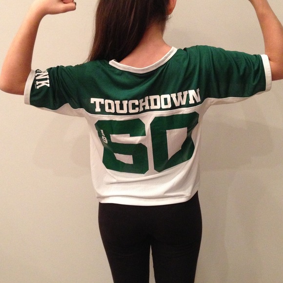 SOLD - Victoria's Secret Pink Jets Jersey - Picture 2 of 2