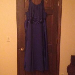 Blue bridesmaid dress