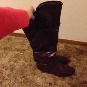 Zeda Brand Brown Leather Boots