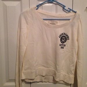 Brand new white cropped sweater
