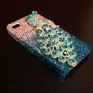 3D Crystal Peacock iPhone 4/4s case