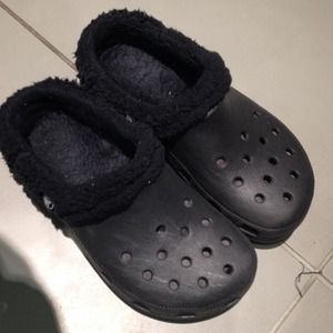 Fleece lined crocs!