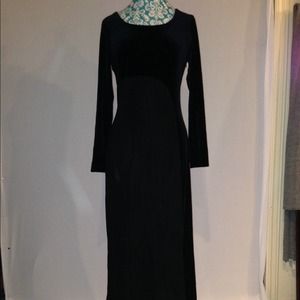 Long black Scott McClintock dress