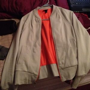 Grey/white full zip jacket