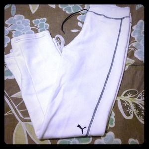 Bundle Puma sweatpants in white & blue.