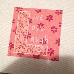 Live Laugh Laugh Counted crosstitch