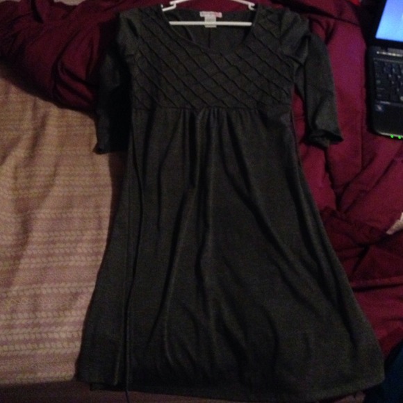 Grey 3/4 sleeve dress
