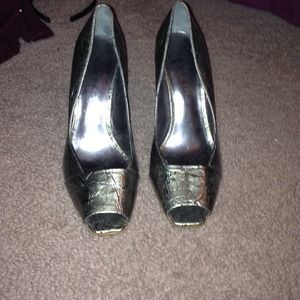 Silver heels