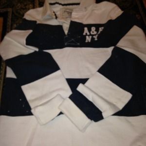 AF men's polo worn by female