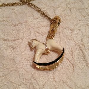 Gold Carousel Horse Necklace