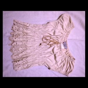 Brown ivory shirt, By Just kidding