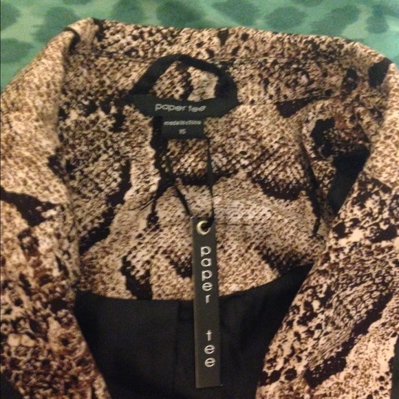 Caramel python blazer - Picture 2 of 3