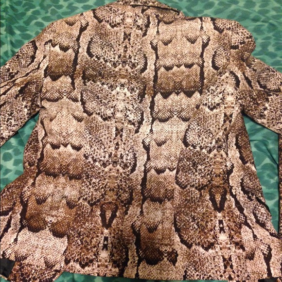 Caramel python blazer - Picture 3 of 3