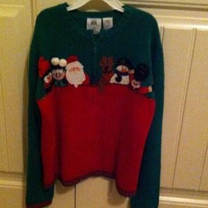 GIRL'S CHRISTMAS CARDIGAN