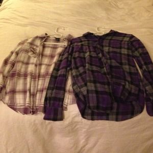 Tilly's and Wet Seal Purple Flannels