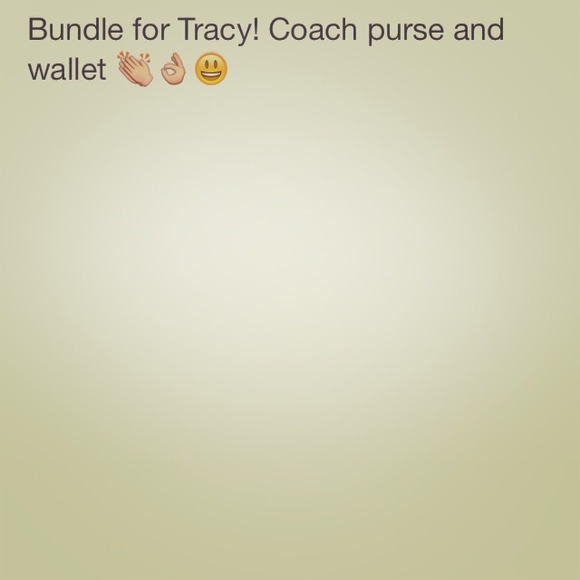 Coach purse and wallet