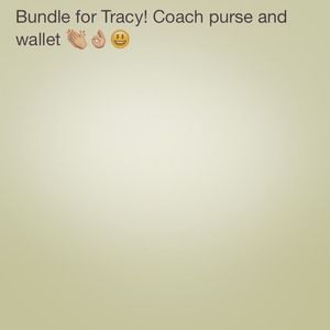 Coach purse and wallet